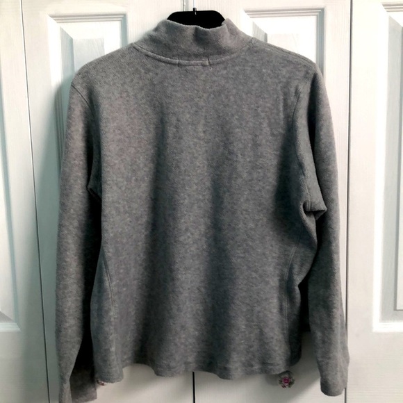 GAP Long Sleeve Quarter Zip Fleece Pull Over Sweatshirt Unisex Boys Size XL - Picture 2 of 7